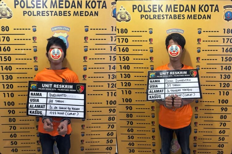 Polsek Medan Kota Tangkap Dua Pelaku Pembobolan Mess Polda Aceh, Kerugian Capai Rp200 Juta