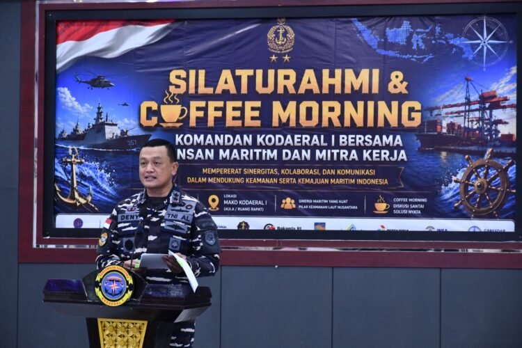 Merajut Sinergi Maritim untuk Belawan, Dankodaeral 1 Jalin Silaturahmi dan Coffe Morning