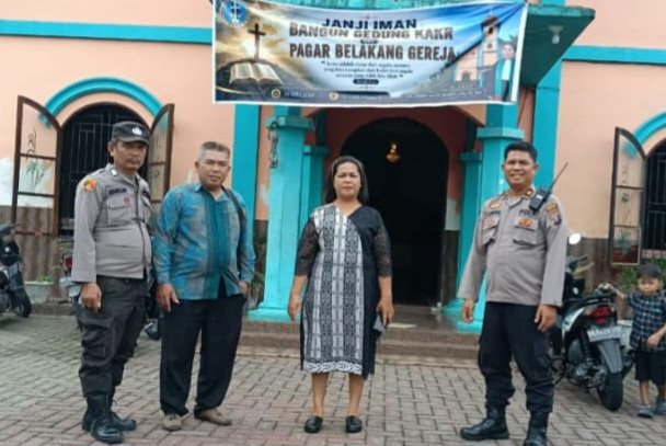 Polsek Kutalimbaru Lakukan Pengamanan Ibadah Perayaan Kenaikan Yesus Kristus