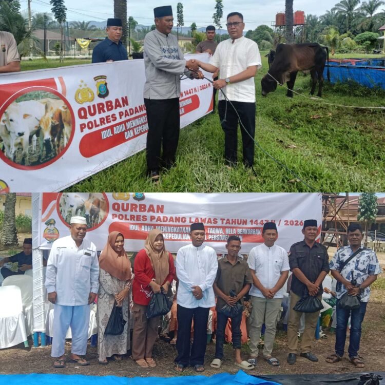 Momentum Idul Adha, Polres Palas sembelih 7 Ekor Sapi dan 1 Ekor Kambing