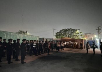 Brimob Polda Sumut Perkuat Patroli Skala Besar di Belawan, Situasi Kamtibmas Kondusif