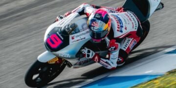 Start Posisi 17, Veda Ega Nyaris Naik Podium di Ajang Moto3 Prancis