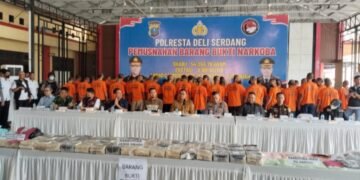 Periode 4 Bulan, Polresta Deliserdang Ungkap Ratusan Kasus Peredaran Narkoba