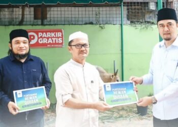 Dirut Perumda Tirtanadi Serahkan 13 Ekor Hewan Sapi Kurban