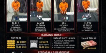 Satresnarkoba Polres Karo Bongkar 4 Kasus Narkotika Beruntun, Diduga Sindikat Narkoba Lau Cimba Terungkap