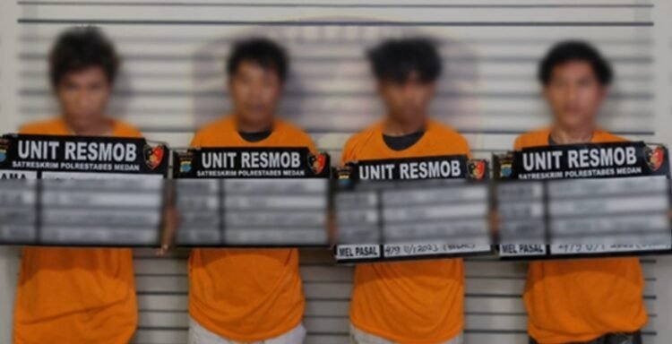 Empat Begal Terowongan Tembung Ditangkap
