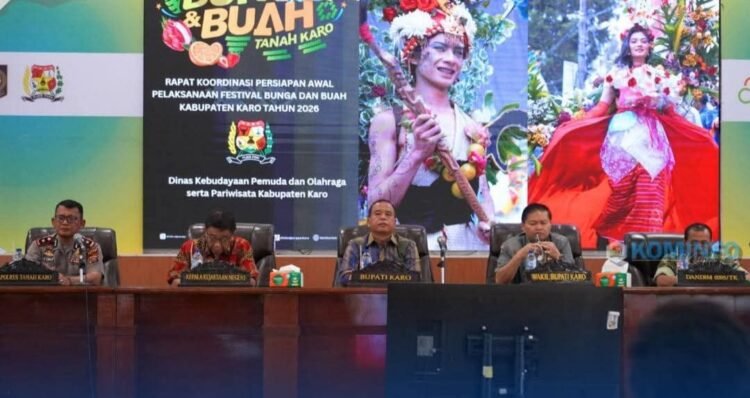 Rakor Persiapan Festival Bunga dan Buah, Bupati Karo: Sinergi Wujudkan Festival Berkelas