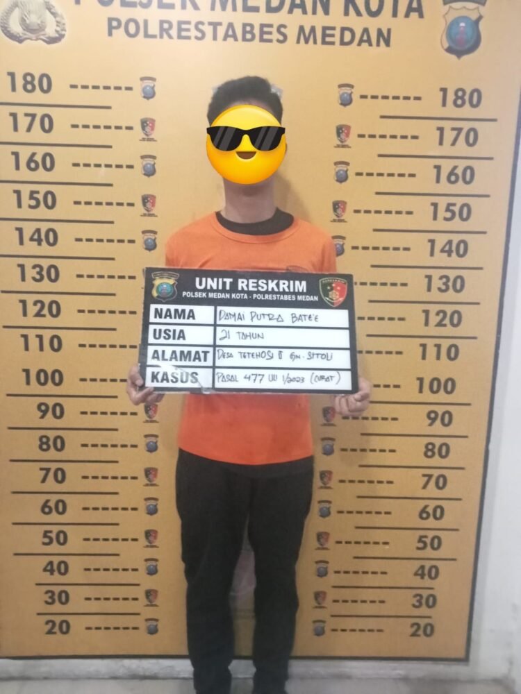 Polsek Medan Kota Amankan Pelaku Pencurian Cincin Emas