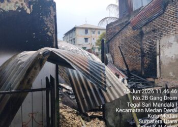 Empat Rumah di Mandala Terbakar