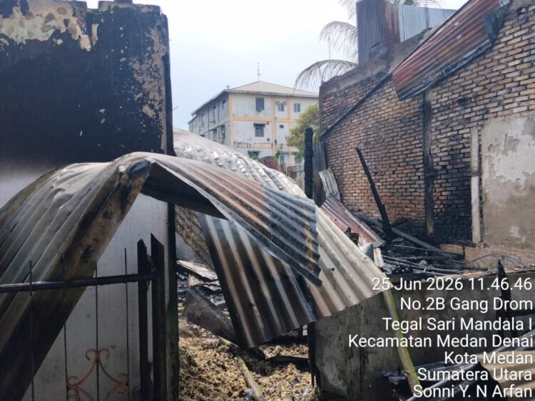 Empat Rumah di Mandala Terbakar