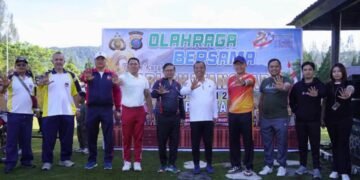 Bupati dan Wakil Bupati Karo Ikuti Olahraga Bersama Dalam Rangka HUT Bhayangkara ke-80