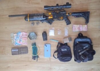 Polres Pelabuhan Sita Senjata dan Panah dari Bandar Sabu di Bagan Deli