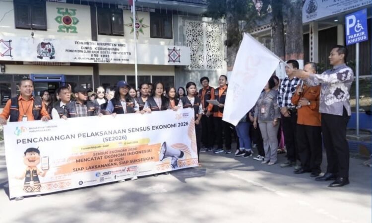 Pemkab Karo Buka Pencanangan dan Apel Siaga Pelaksanaan Sensus Ekonomi di Berastagi