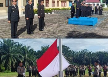 Kapolres Padang Lawas Pimpin Upacara Hari Lahir Pancasila 2026