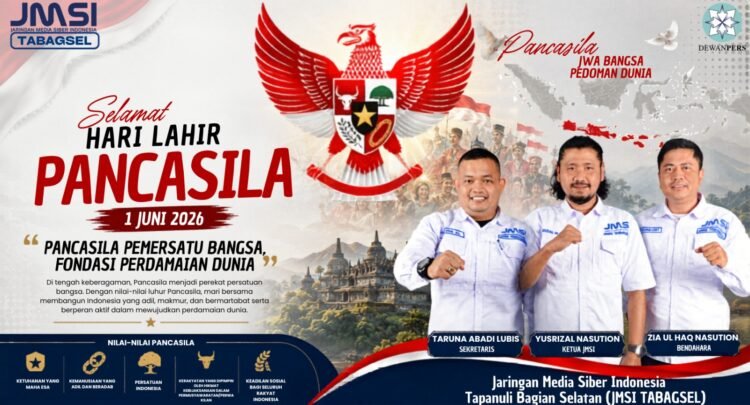 Ketua JMSI Tabagsel: Pancasila Kompas Hidup Persatuan Bangsa