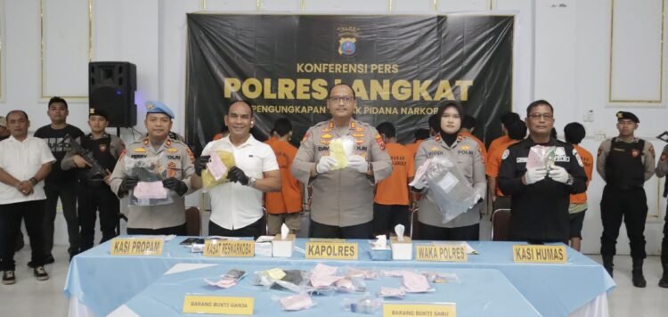 Kapolres Langkat Ungkap 33 Kasus Narkotika