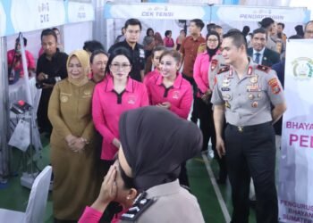 Kapolres Langkat Dukung Sukses Bakti Kesehatan Polda Sumut