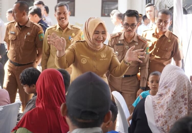 Wakil Bupati Langkat Sambut Bhakti Kesehatan HUT Bhayangkara