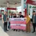 Sat Reskrim Polres Padang Lawas Gandeng Diskoperindag Pasang Spanduk Larangan Penyalahgunaan BBM Bersubsidi di SPBU