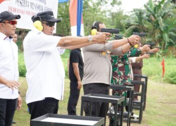 Bupati Langkat Perkuat Sinergi Forkopimda Lewat Menembak Gembira Bhayangkara Ke-80