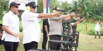 Bupati Langkat Perkuat Sinergi Forkopimda Lewat Menembak Gembira Bhayangkara Ke-80