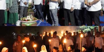 Bupati Padang Lawas Hadiri Acara Doa Bersama Memperingati Tahun Baru Islam dan Bersih Desa Ujung Baru III