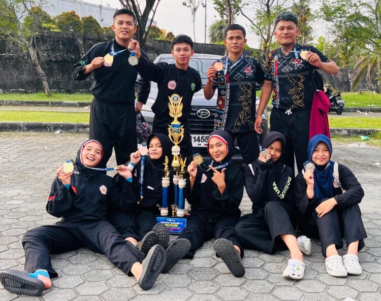 9 Atlet Pencak Silat Madina Borong Medali di Riau Open 2026
