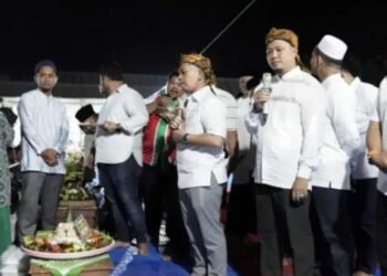 Peringati Tahun Baru Islam, Bupati Palas Hadiri Acara Doa Bersama dan Bersih Desa Ujung Baru III