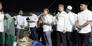 Peringati Tahun Baru Islam, Bupati Palas Hadiri Acara Doa Bersama dan Bersih Desa Ujung Baru III