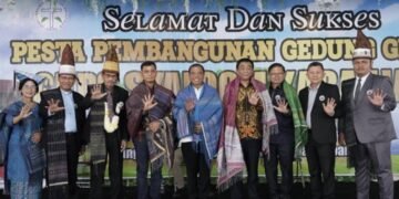 Bupati Karo Antonius Ginting Hadiri Pesta Pembangunan Gedung Gereja GKPS Syaloom Kabanjahe 