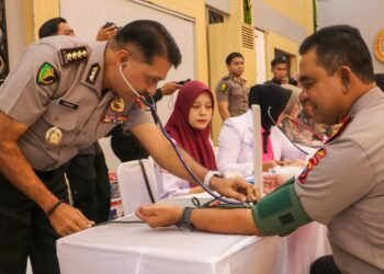 Sambut HUT Bhayangkara ke-80 Polda Sumut Gelar Bakti Kesehatan Donor Darah untuk Kemanusiaan