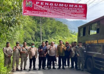 Antisipasi Pungli, Dinas Pariwisata Karo dan Polsek Berastagi Gelar Patroli Gabungan di Kawasan Wisata Doulu