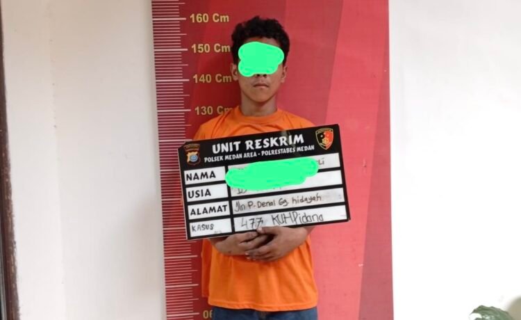 Polsek Medan Area Tangkap Remaja Maling Motor