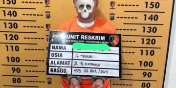 Polsek Medan Kota Ringkus Dua Remaja Begal IRT di Pusat Pasar
