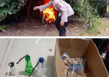 Polsek Binjai Kembali Grebek Sarang Narkoba di Tandem Hilir