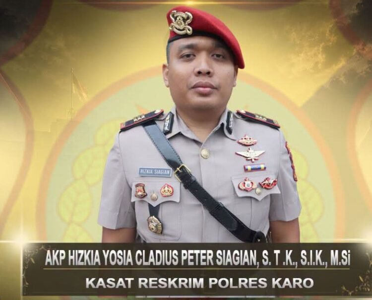 AKP Hizkia Peter Siagian Jabat Kasat Reskrim Polres Karo