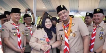 Plt.Bupati Langkat Semangati Kontingen Pramuka Pada Penutupan Jamdasu XI Sumut