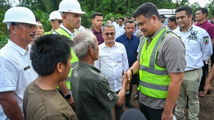 Bobby Nasution Mulai Bangun SMKN 1 Gido, Relokasi Sekolah Langganan Banjir ke Lokasi yang Lebih Layak