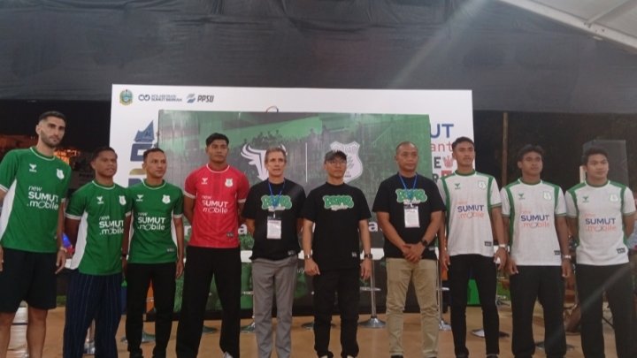 PSMS Medan Resmi Tampilkan Jersey di Piala Presiden 2026