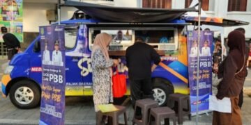 Olahraga Sambil Tunaikan Kewajiban Pajak di Pojok PBB dan Samsat Keliling CFD Kota Medan