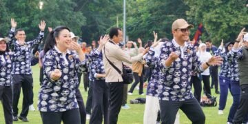 Cadika Jadi Etalase Kota Medan, Rico Waas Sambut 98 Wali Kota dengan Senam Pagi