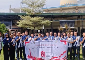 Semarak HUT RI Ke-81, Rutan Labuhan Deli Tingkatkan Kebersihan Fasilitas Umum dan Halaman Kantor