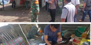 Polsek Binjai Gandeng TNI dan Kepala Desa Grebek Sarang Narkoba