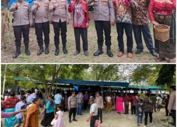 Kapolsek Laubaleng Lakukan Pengamanan Pemberkatan Biara Rumah Bina Karakter Pusuh Sibadia