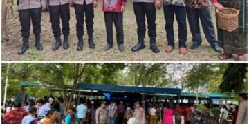 Kapolsek Laubaleng Lakukan Pengamanan Pemberkatan Biara Rumah Bina Karakter Pusuh Sibadia