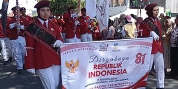 Sekolah Rakyat Padangsidimpuan Ikut Meriahkan Karnaval HUT ke-81 RI