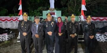 Polres Palas Gelar Apel Kehormatan dan Renungan Suci HUT RI ke-81 di Paringgonan