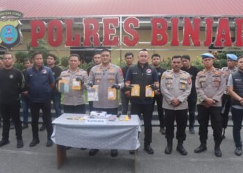 Polres Binjai Ungkap 18 Kasus Narkotika dalam Tiga Pekan, 20 Tersangka Diamankan