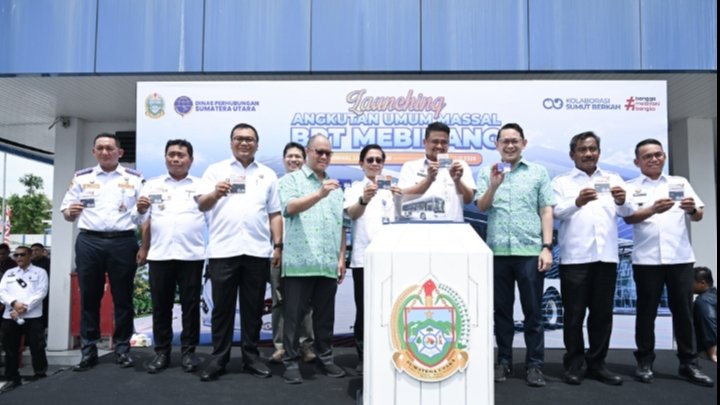 Gubsu Bobby Luncurkan BRT Mebidang, Siapkan Transportasi Terintegrasi dan Sekali Bayar