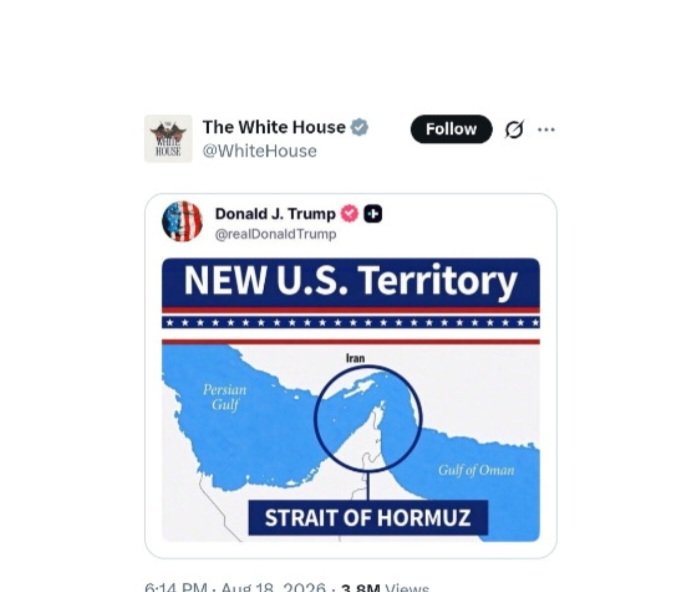 Iran Tolak Klaim Trump Unggah Peta Baru Selat Hormuz